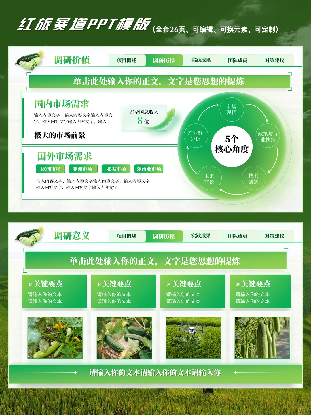 互联网➕瓜田李下PPT模版国金级PPT模板