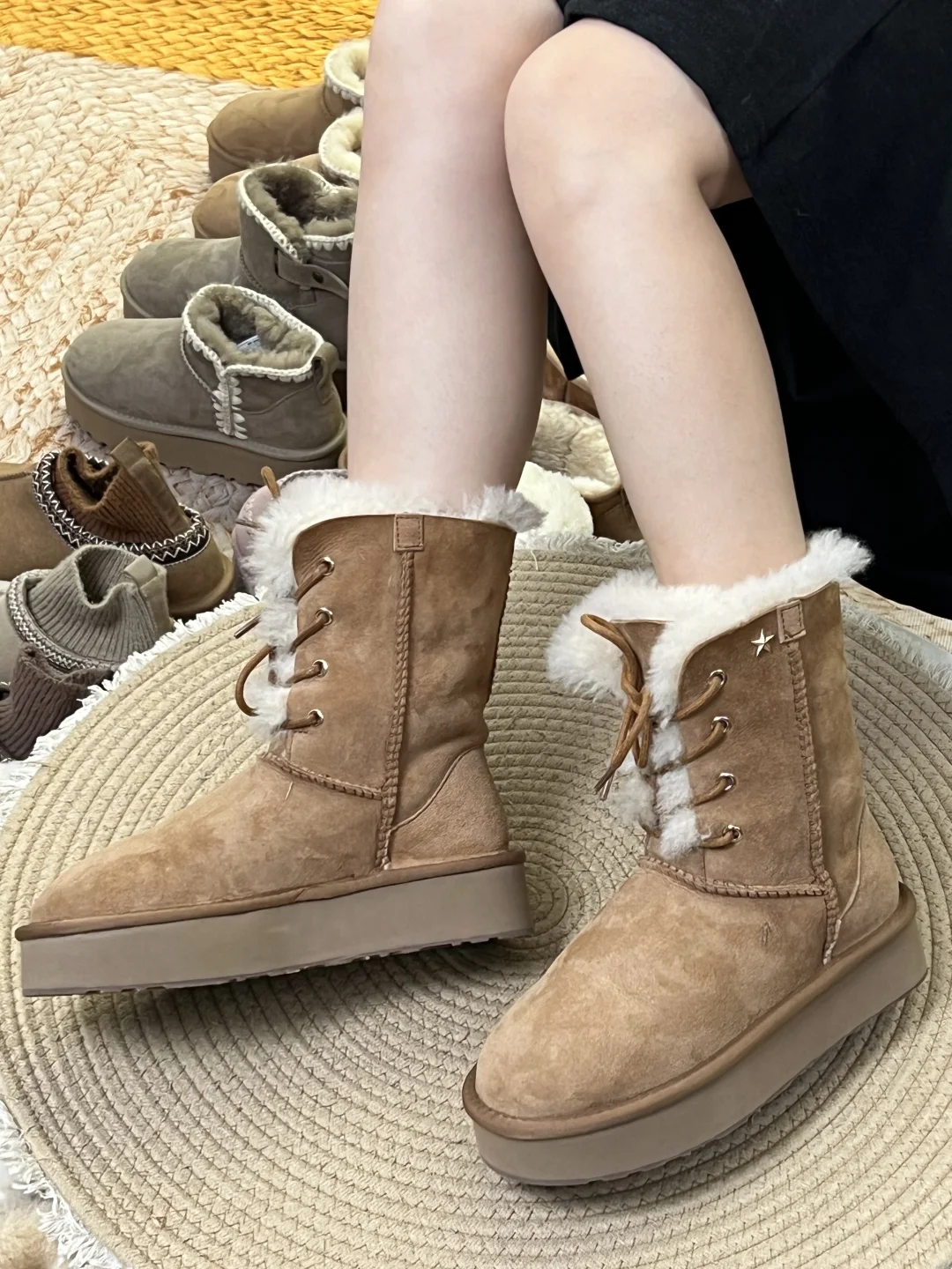 一鞋两穿雪地靴超厚实保暖??