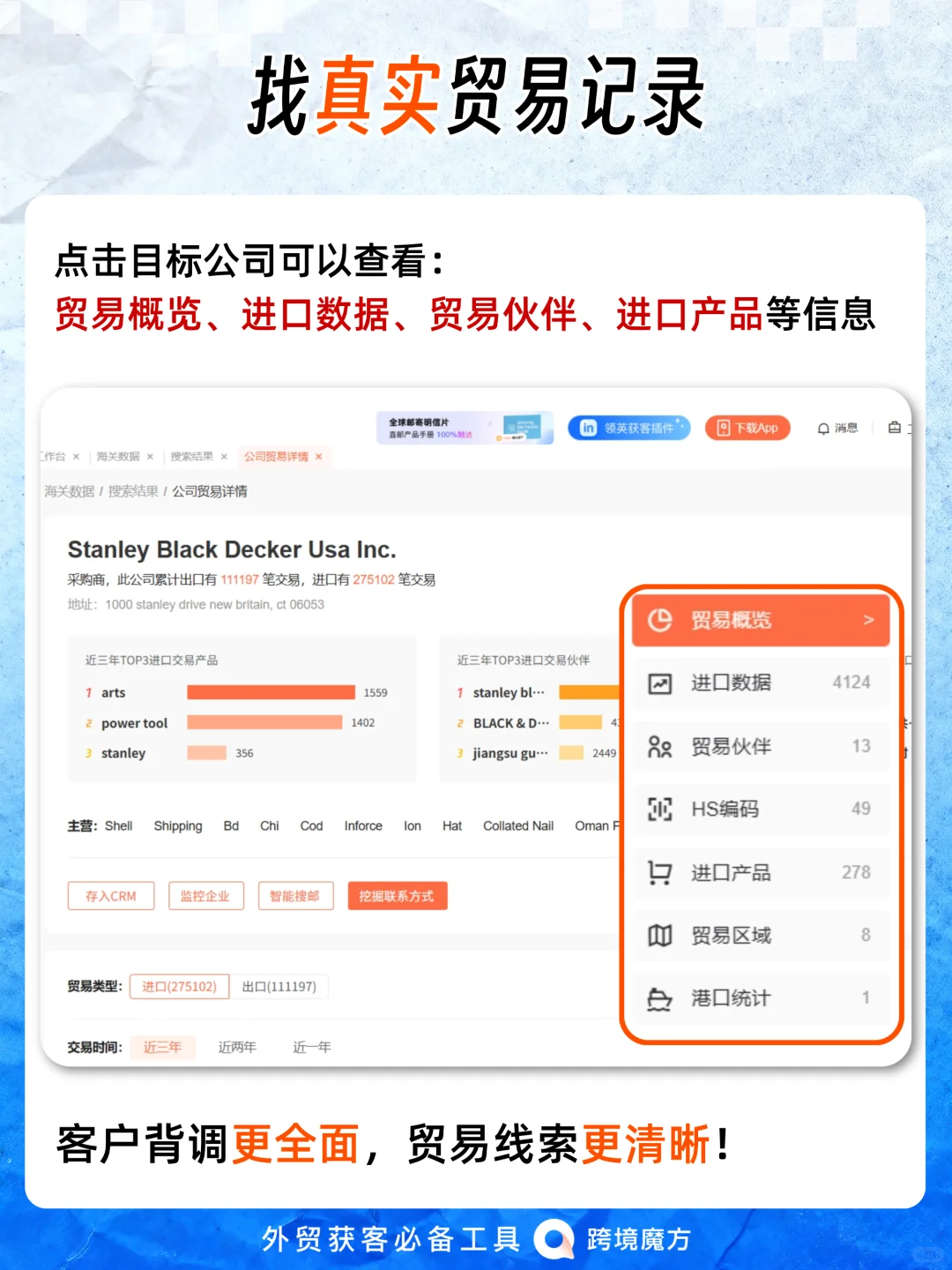 五金外贸出口，如何深度背调行业大客户？
