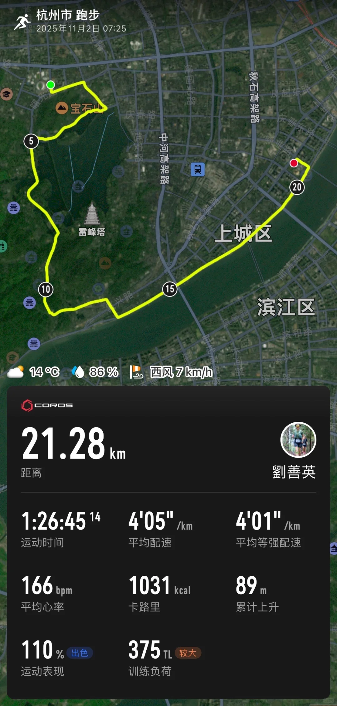 杭州半马～PB啦