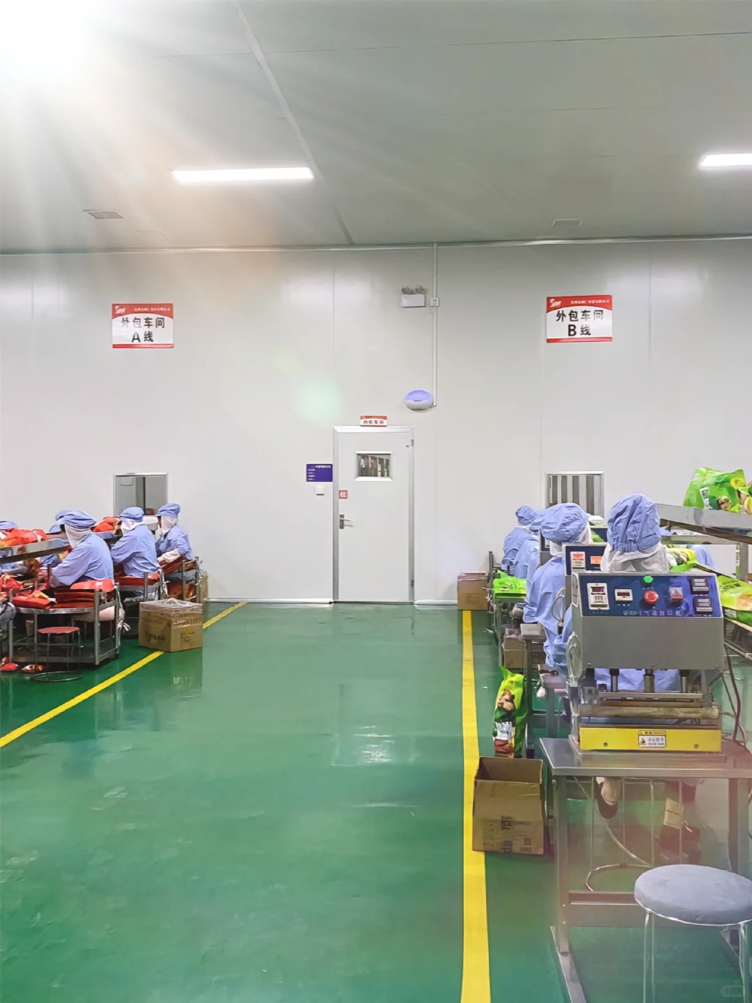 实拍薯片加工厂