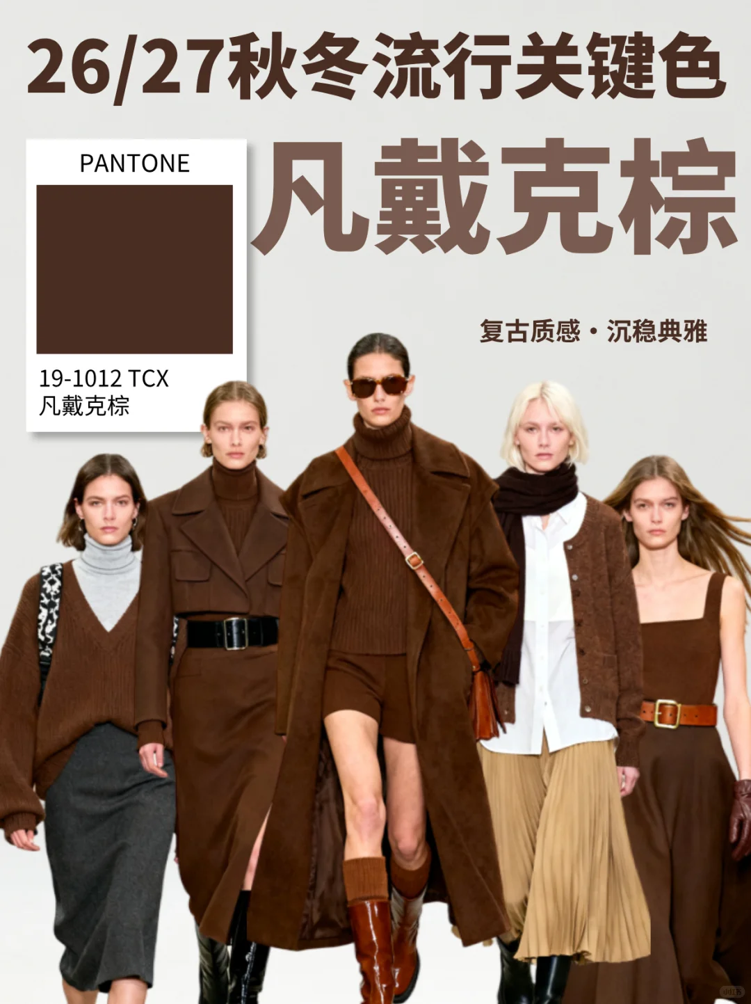 2026秋冬流行关键色 | 凡戴克棕