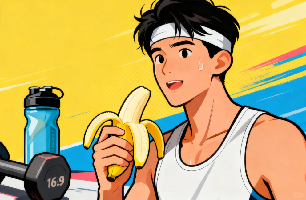 今日水素：运动后，优选香蕉