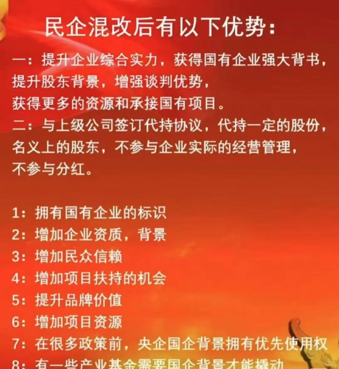 国企混改代持的办理流程及要求