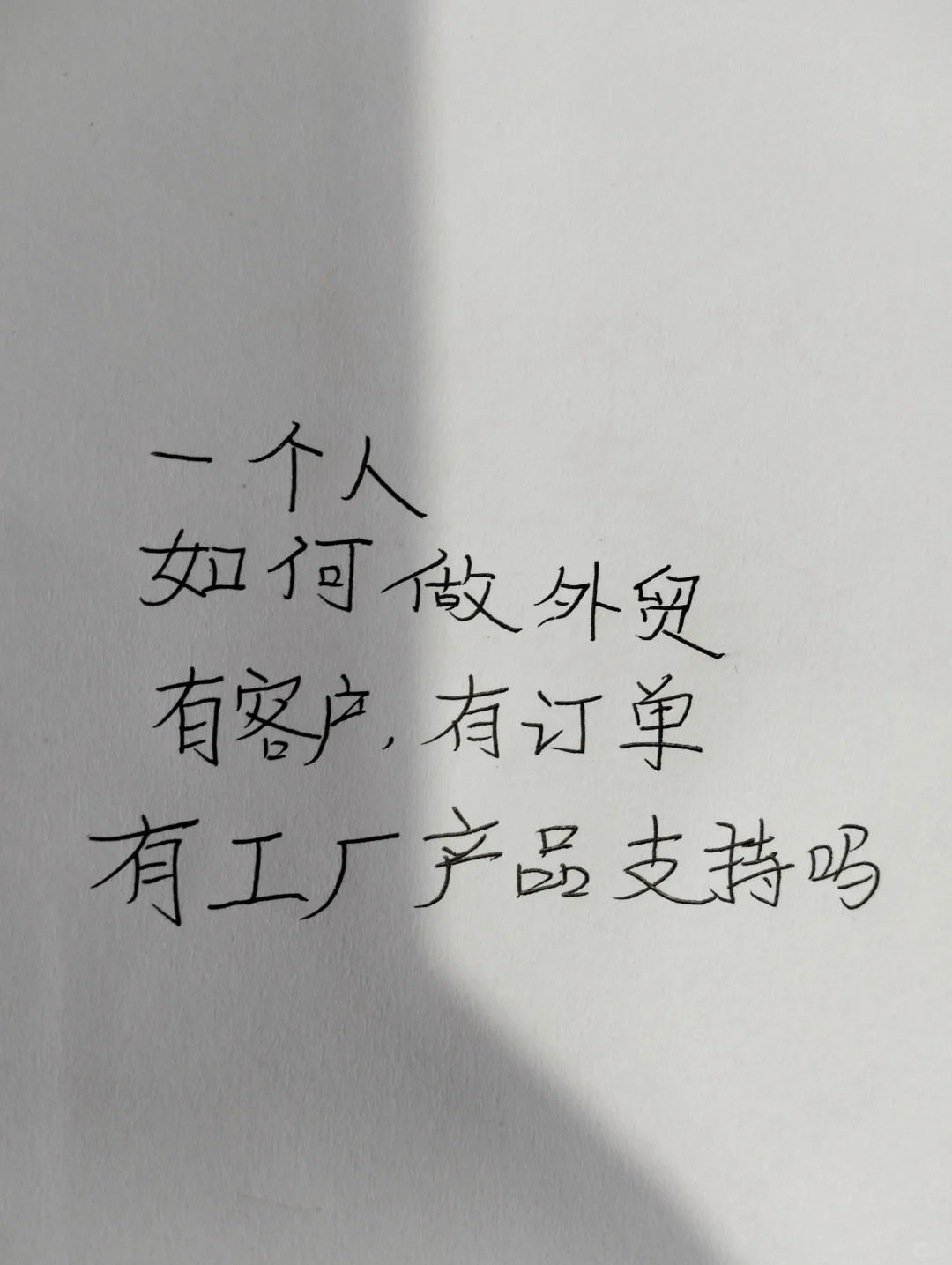 有客户有订单有工厂产品支持吗