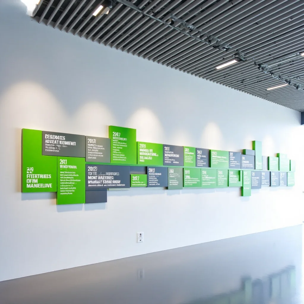 绿色历程墙，见证企业可持续发展之路