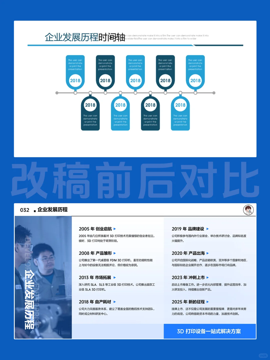 这PPT是申非遗??公司发展历程梳理看这!