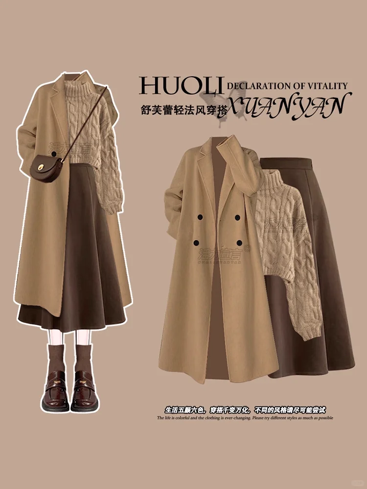 ?秋冬氛围感穿搭｜驼色大衣太绝了啊啊啊