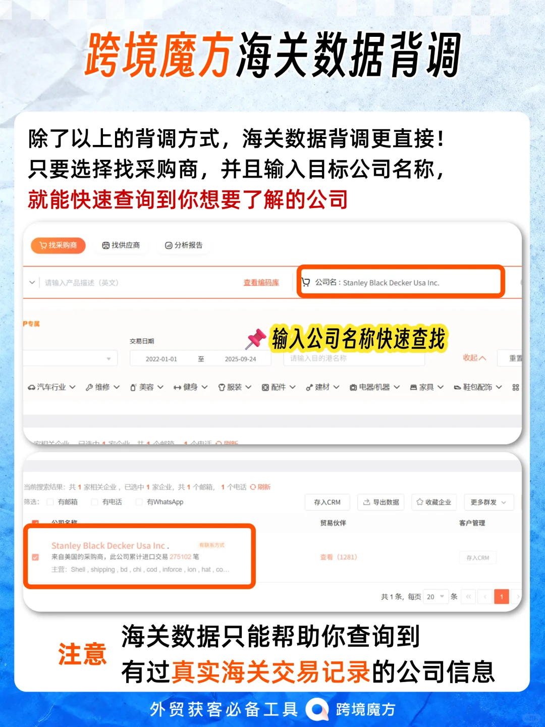 五金外贸出口，如何深度背调行业大客户？