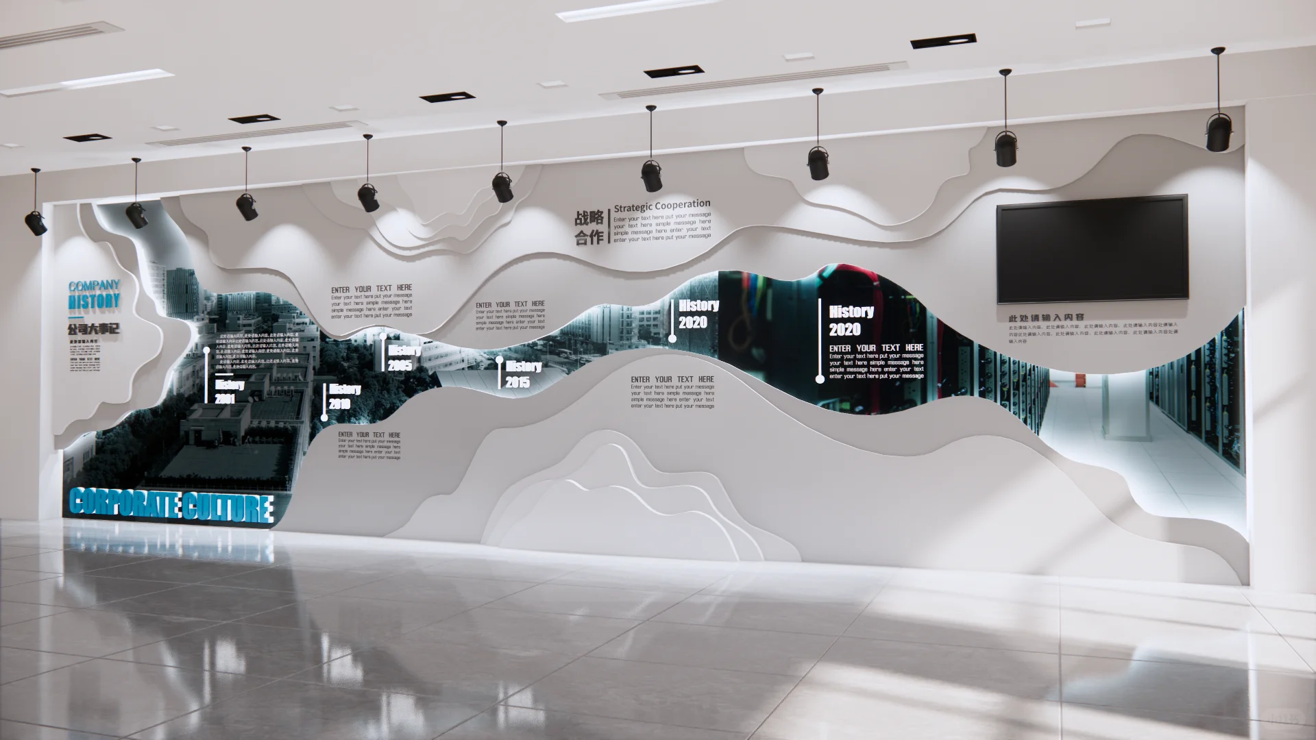 ? 公司历程文化墙：历史与未来的交汇