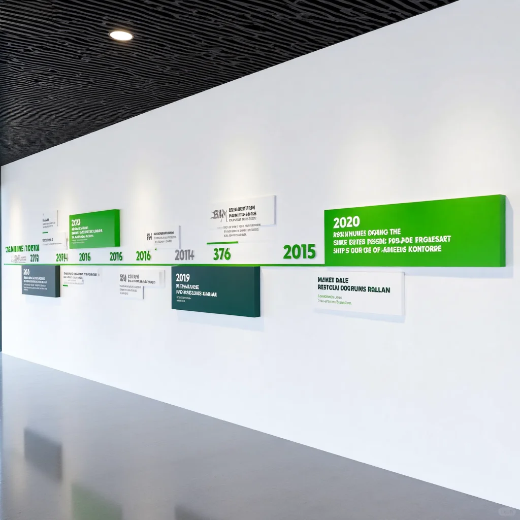 绿色历程墙，见证企业可持续发展之路