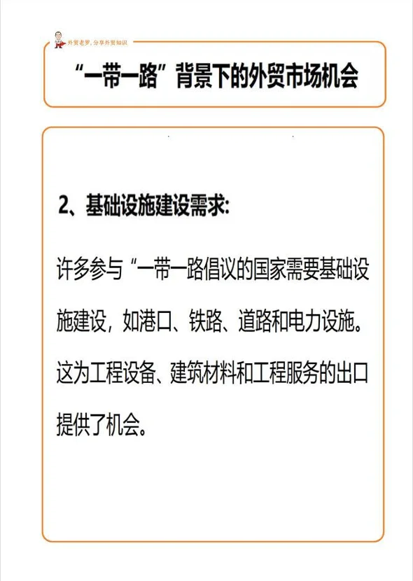 “一带一路”背景下的外贸市场机会！
