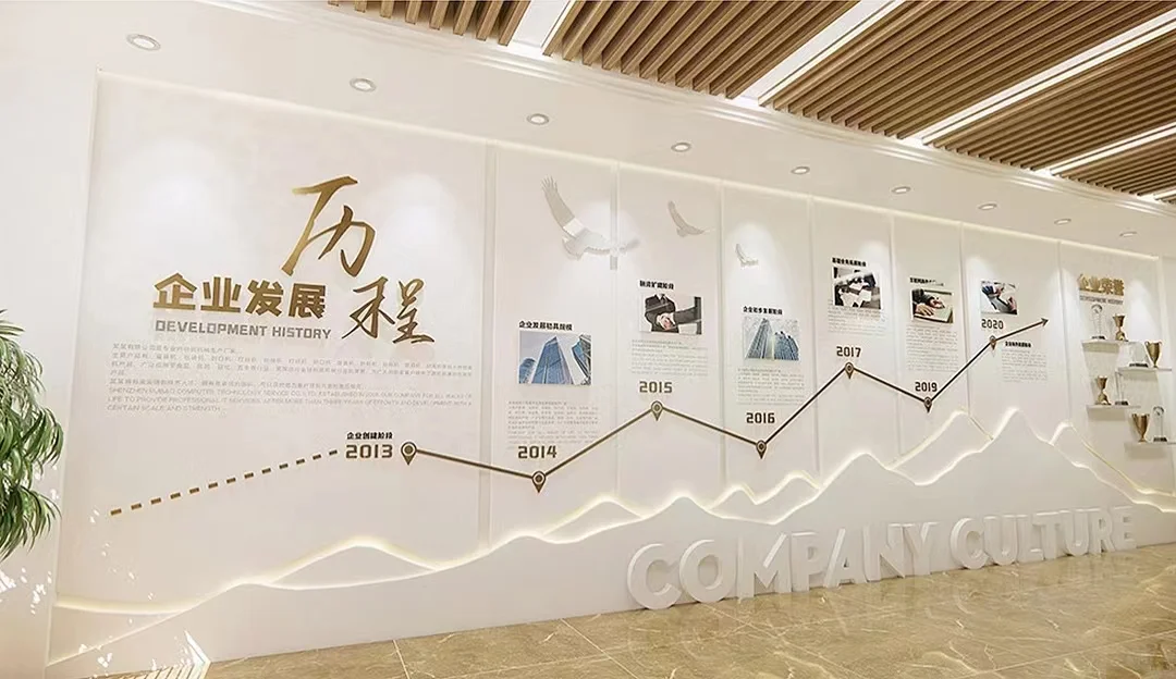 客户都说非常棒的发展历程文化墙长什么样?