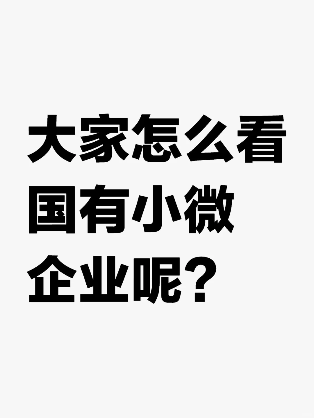 国有小微企业怎么样啊