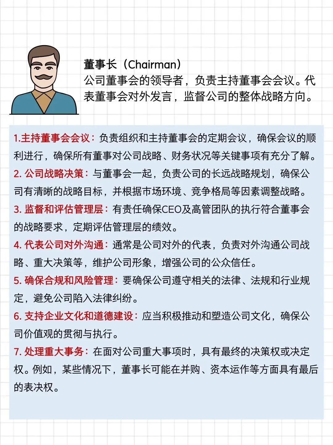 公司核心职位图，管理者必存！