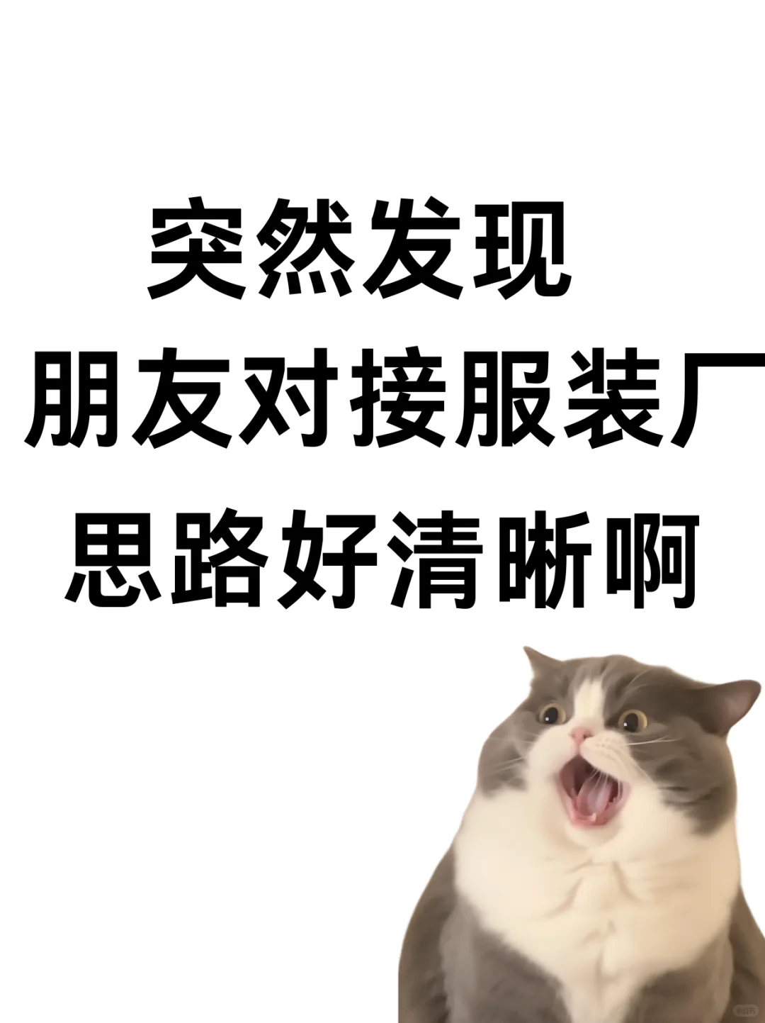 突然发现我朋友对接服装厂的思路好清晰啊