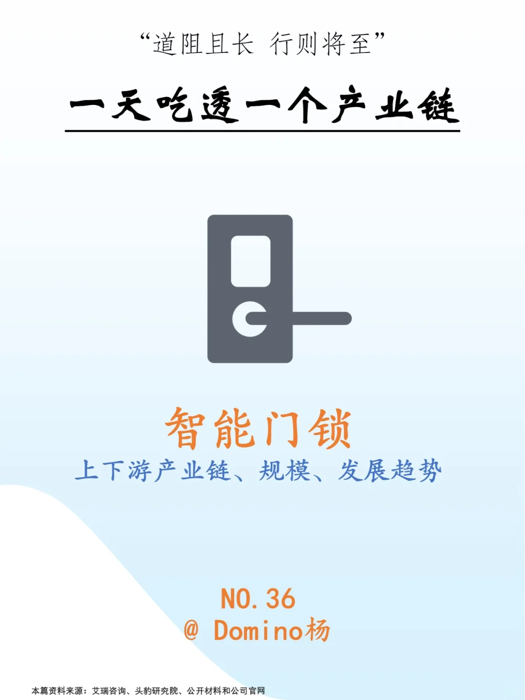 一天吃透一个产业——智能门锁