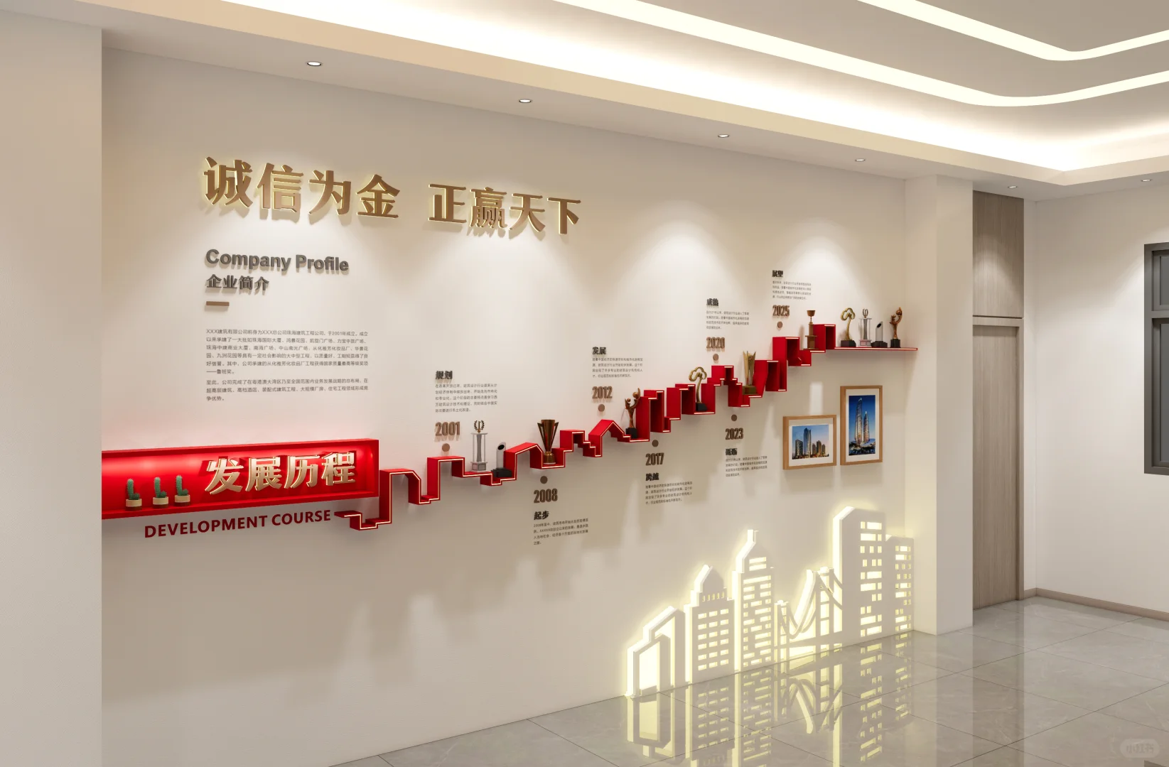 高级感爆棚的企业发展历程墙设计思路分享✨