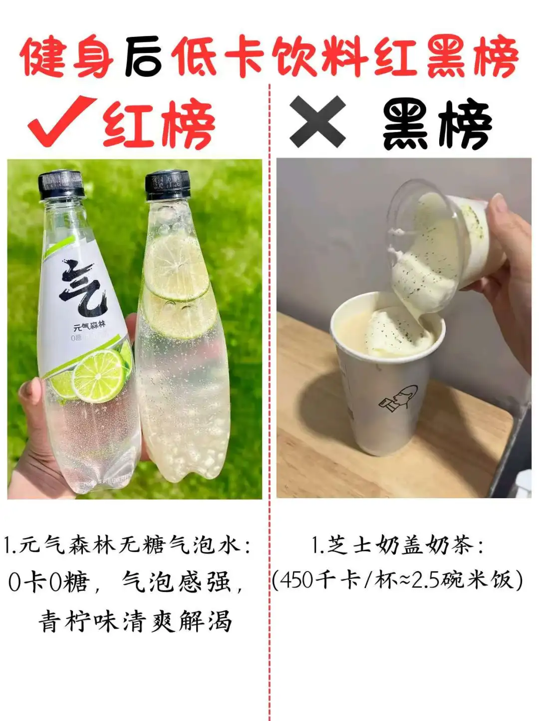 健身完后低卡饮料红黑榜看这一篇就够了!