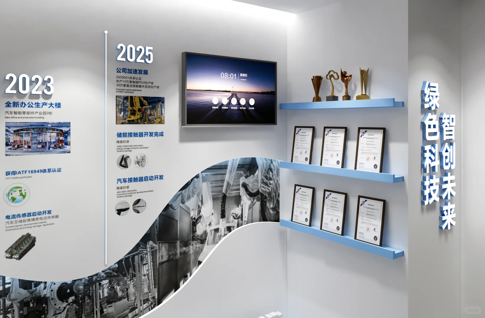 企业历程“浪”着讲！设计师是懂拿捏氛围的