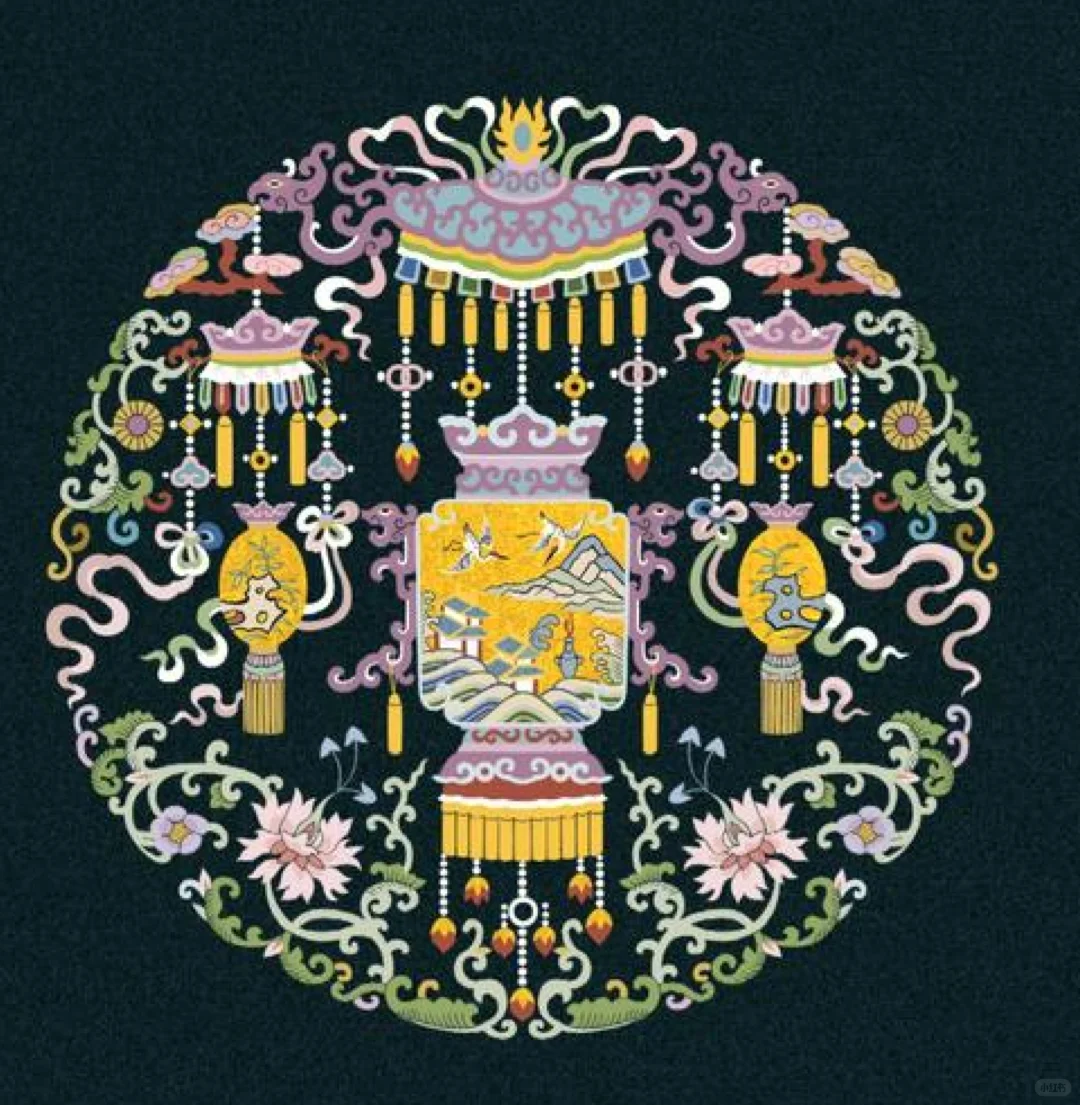 团花、传统纹样、传承、中国传统文化