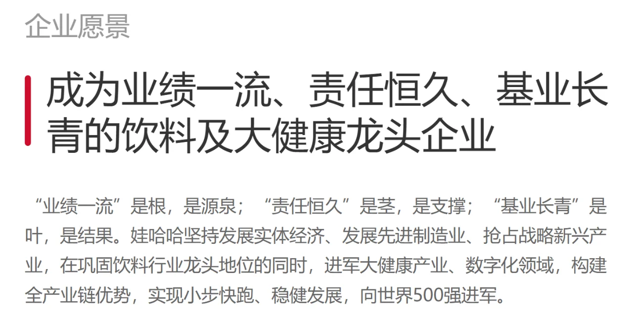 娃哈哈的企业文化——核心理念体系