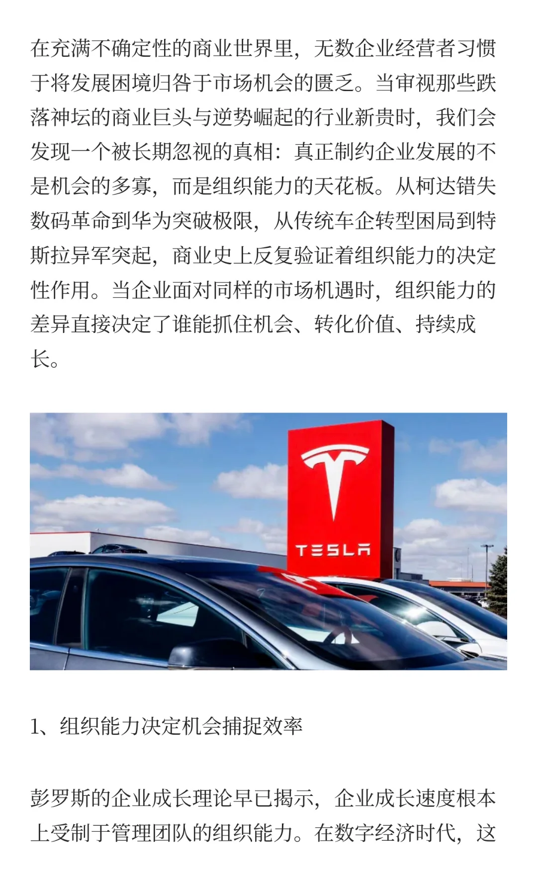 组织能力：企业发展的终极天花板