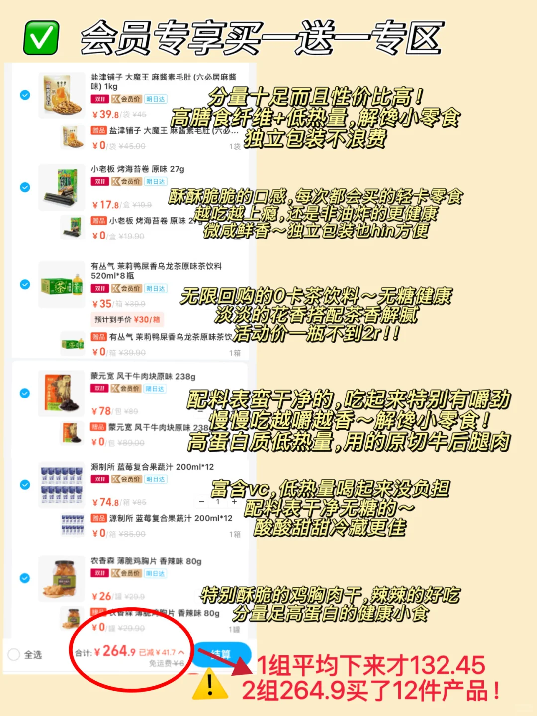 省钱女孩速进!!盒马双11值得买购物清单?