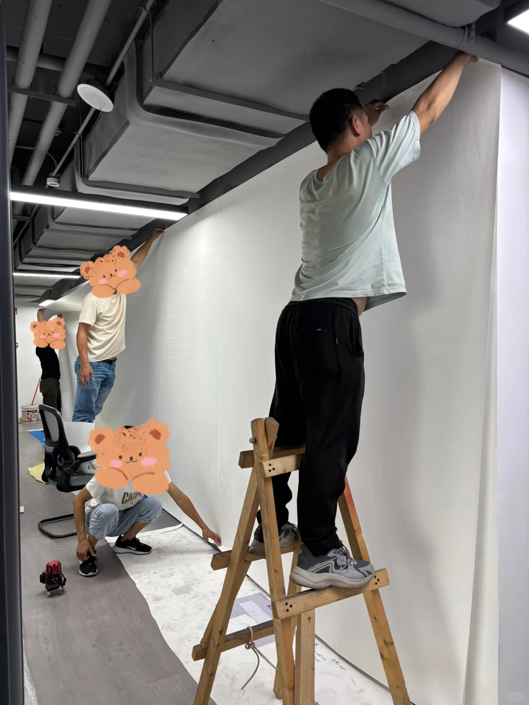 企业发展历程文化墙安装全过程走一波～