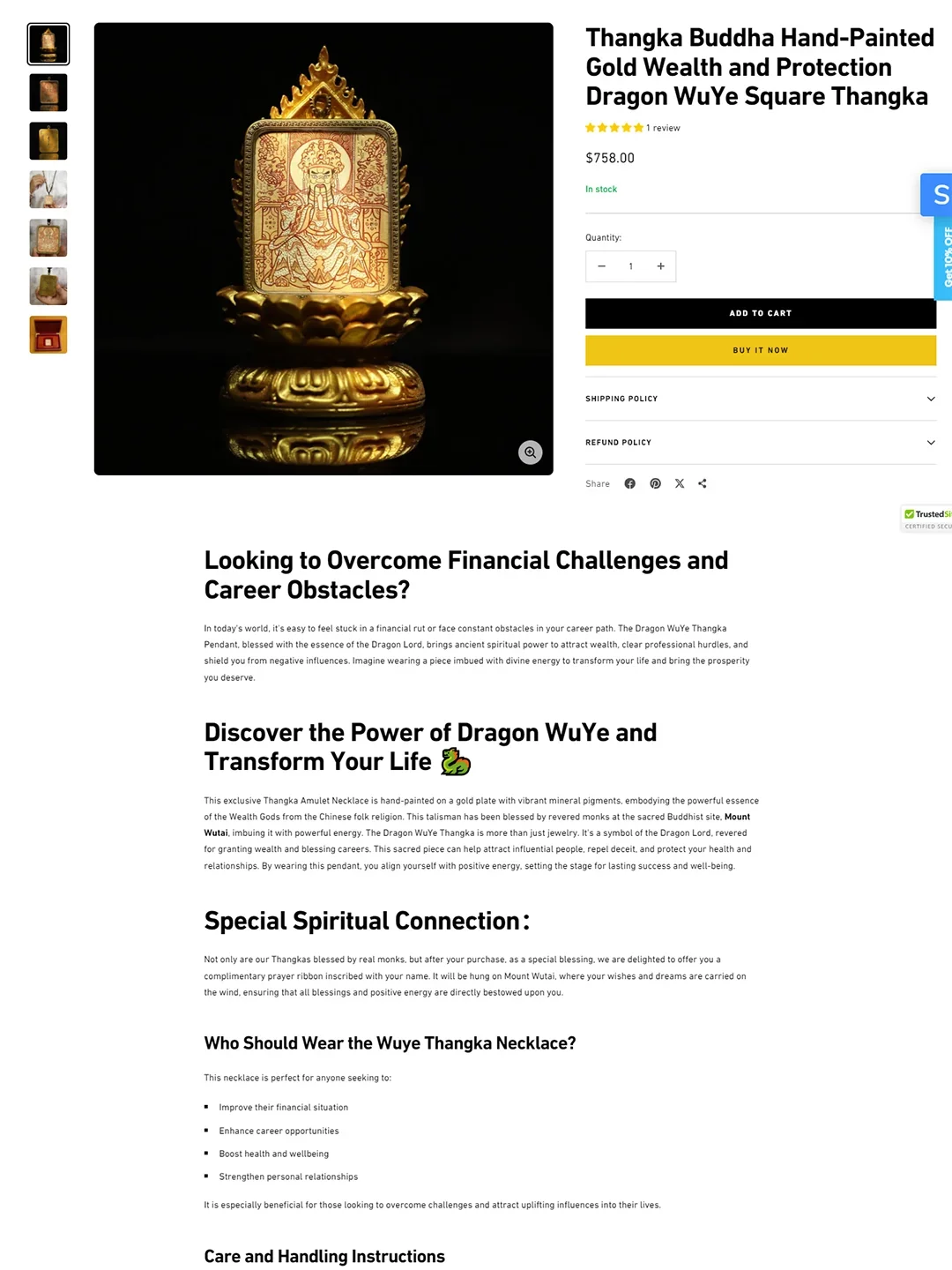 ??佛学唐卡饰品出海!独立站年营收千万美刀