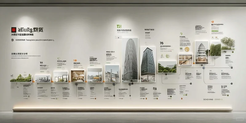 现代企业发展展示墙，见证企业成长历程?️