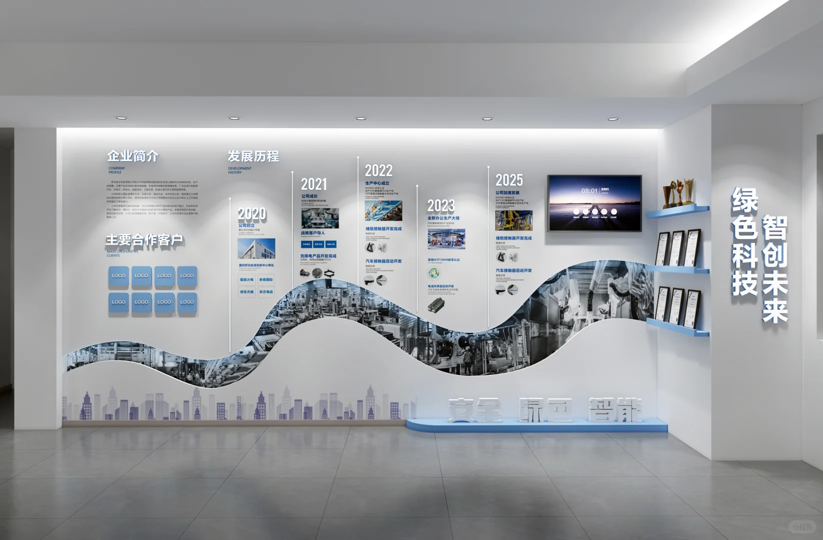 企业历程“浪”着讲！设计师是懂拿捏氛围的