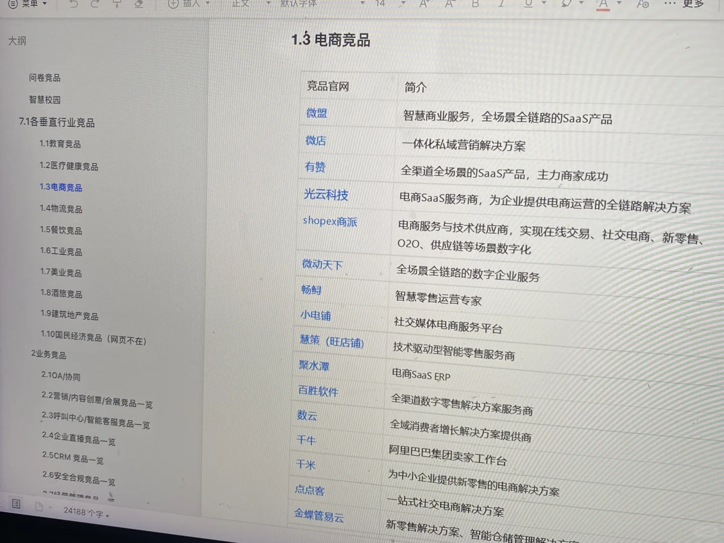 吐?整理！500+产品竞品公司一览表来了！