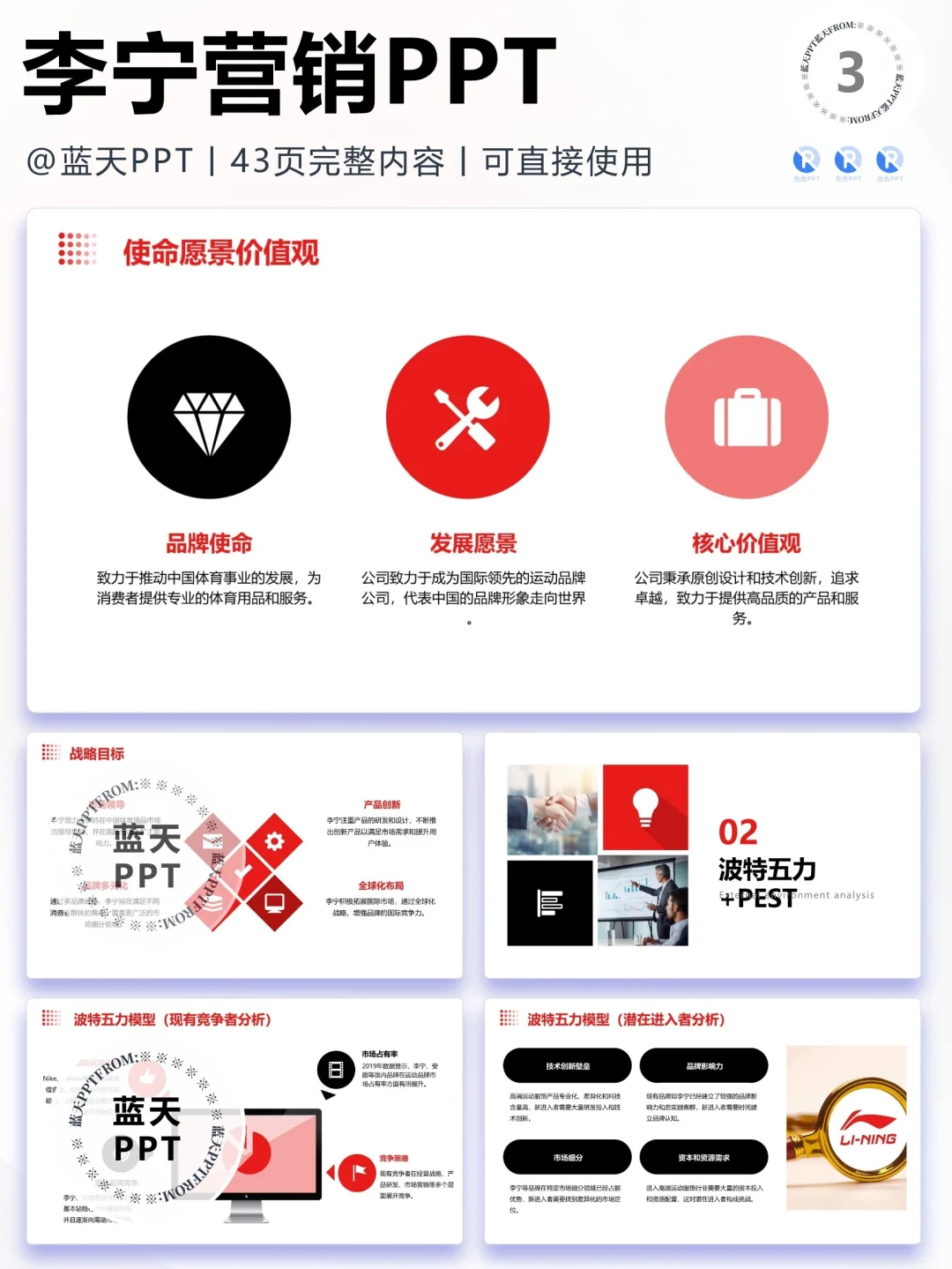 【203】李宁-品牌简介市场营销策略PPT