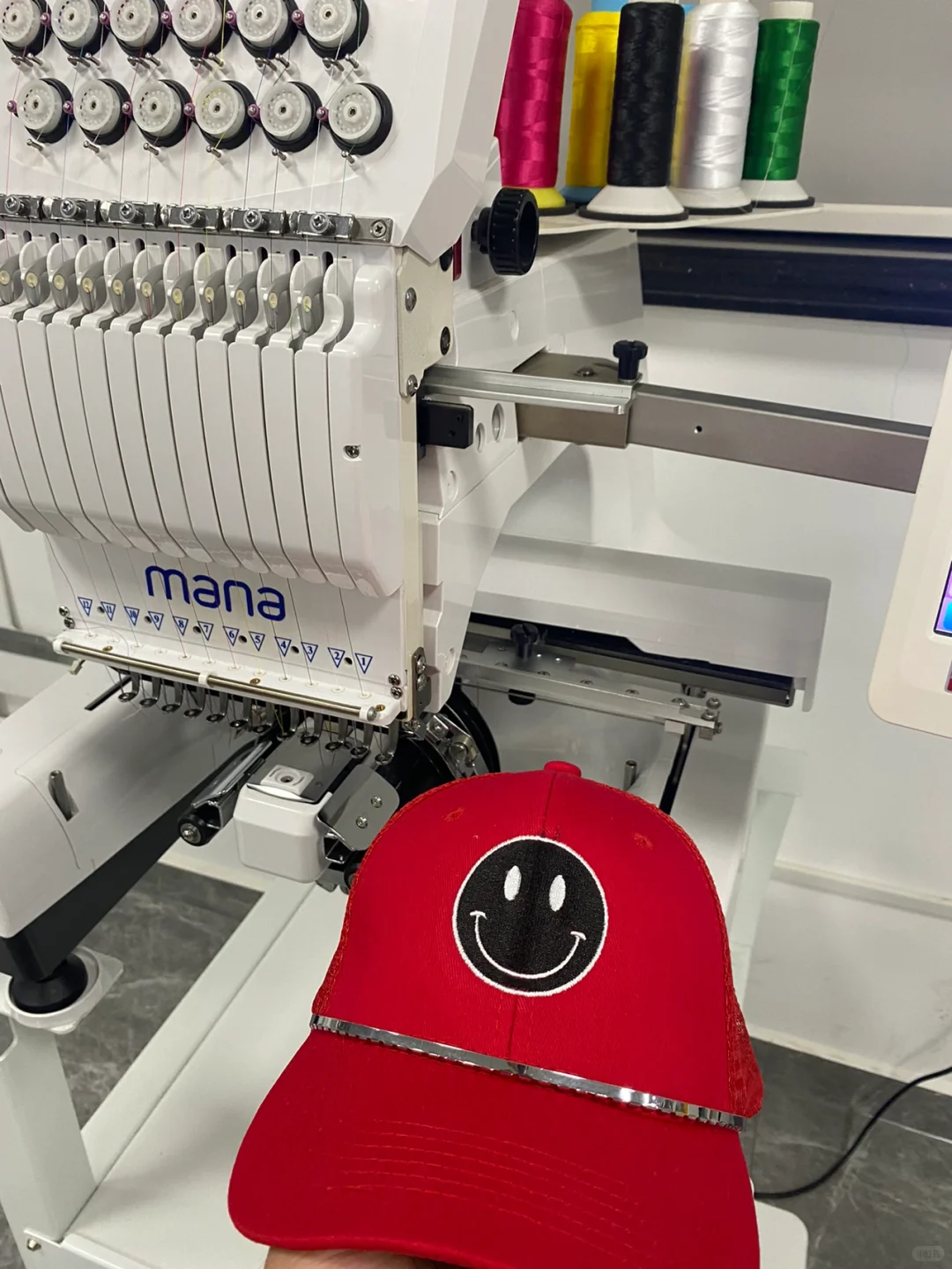 成品帽子刺绣绣花机日常打样