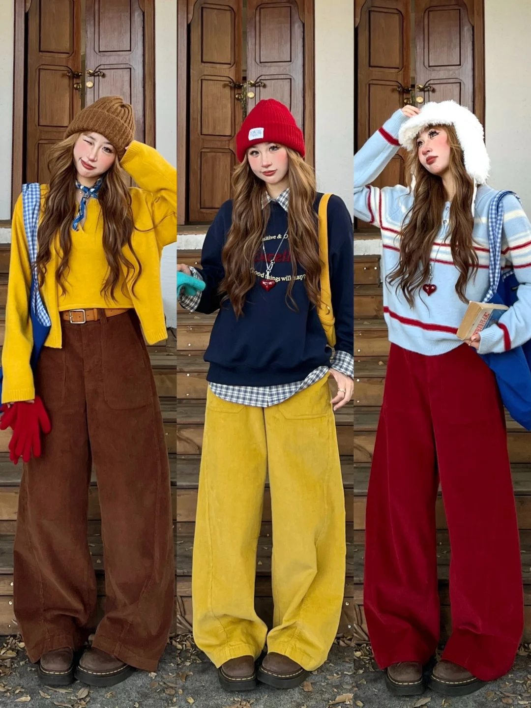 21套！?不露腿篇！?冬季复古色彩叠穿～?