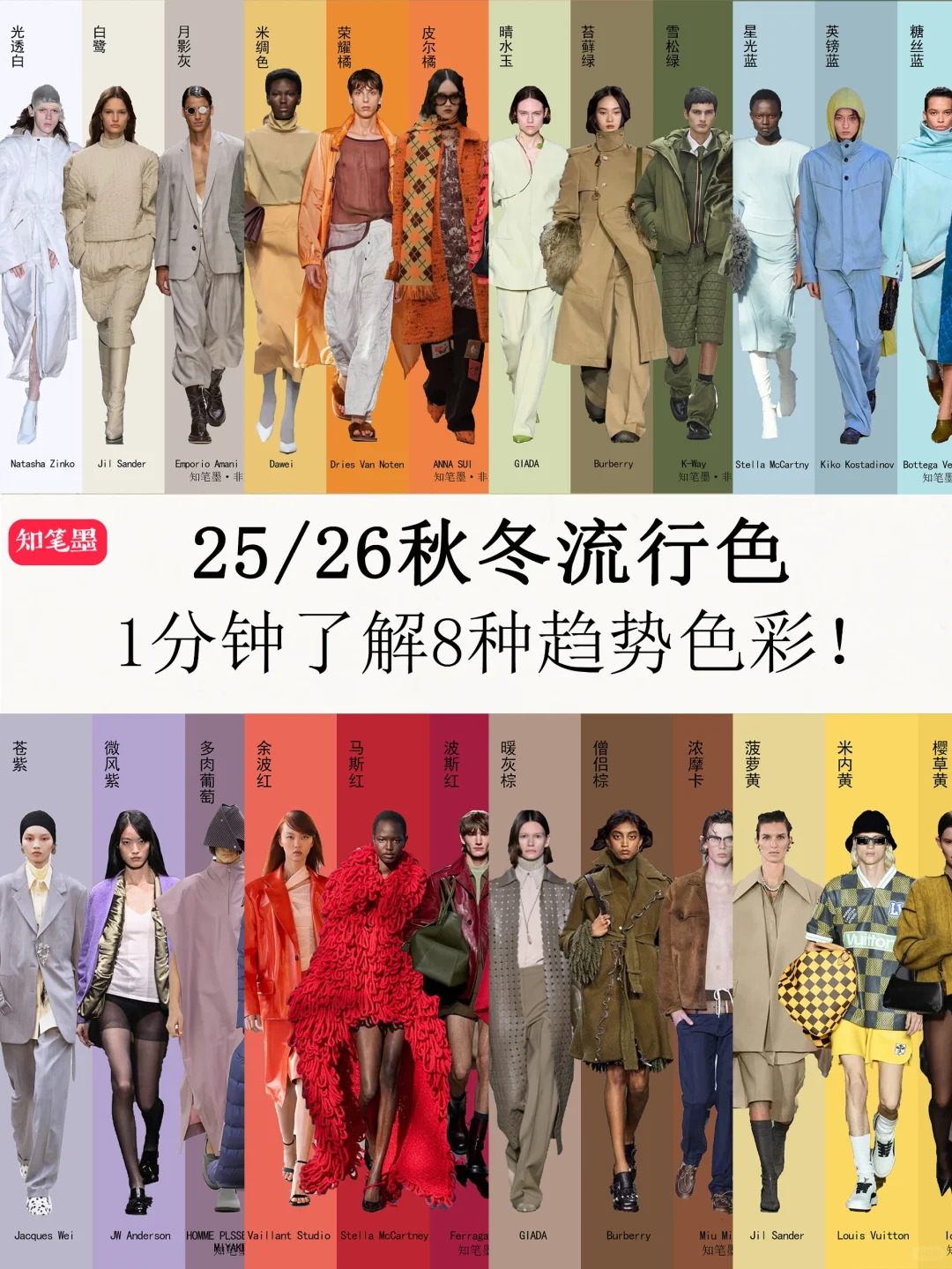 色彩趋势 | 25/26AW秋冬8大流行色发布！