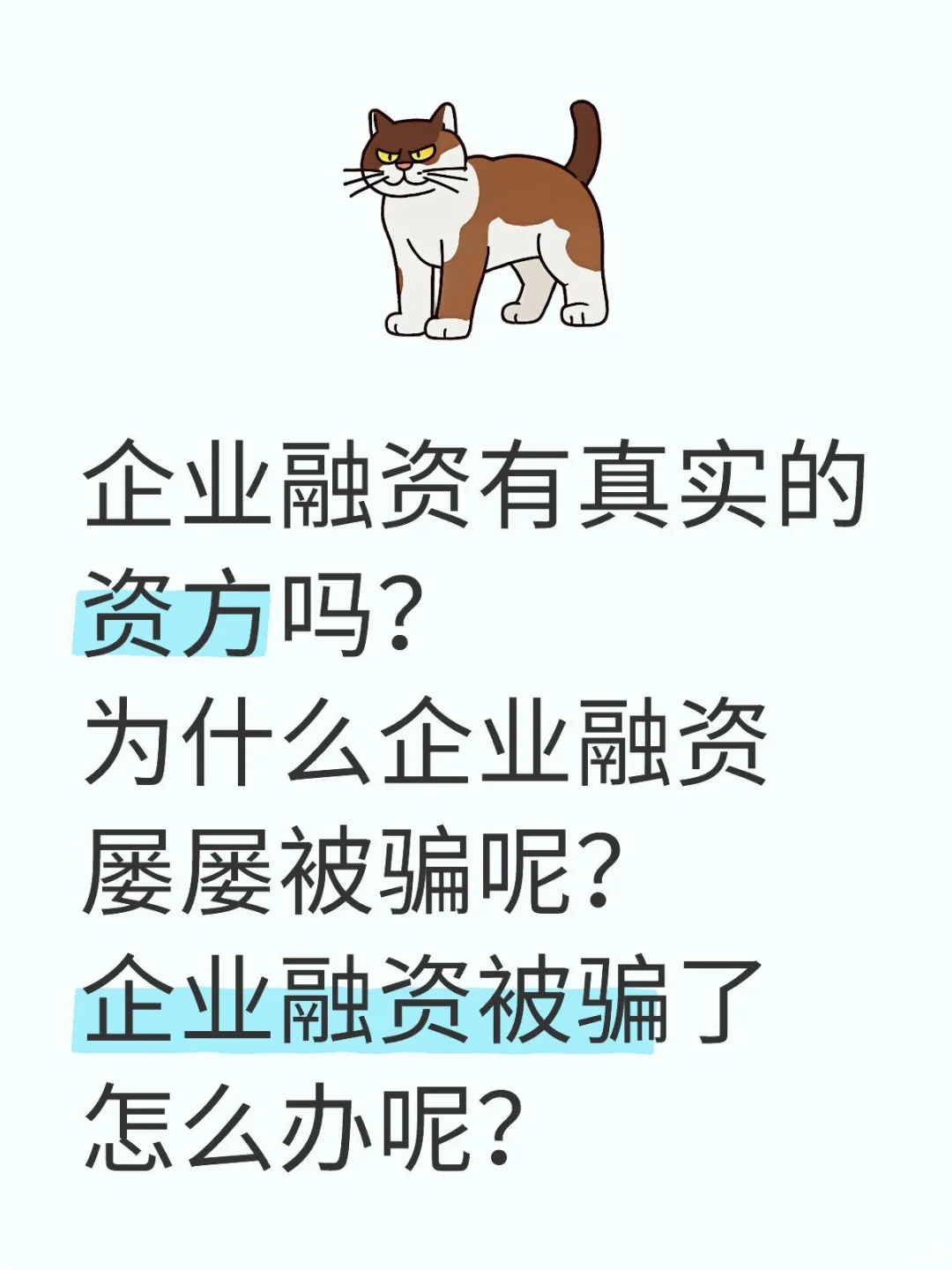 中小企业融资为何找不到靠谱的资方？