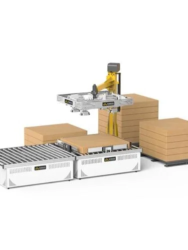 床垫自动化包装码垛生产车间