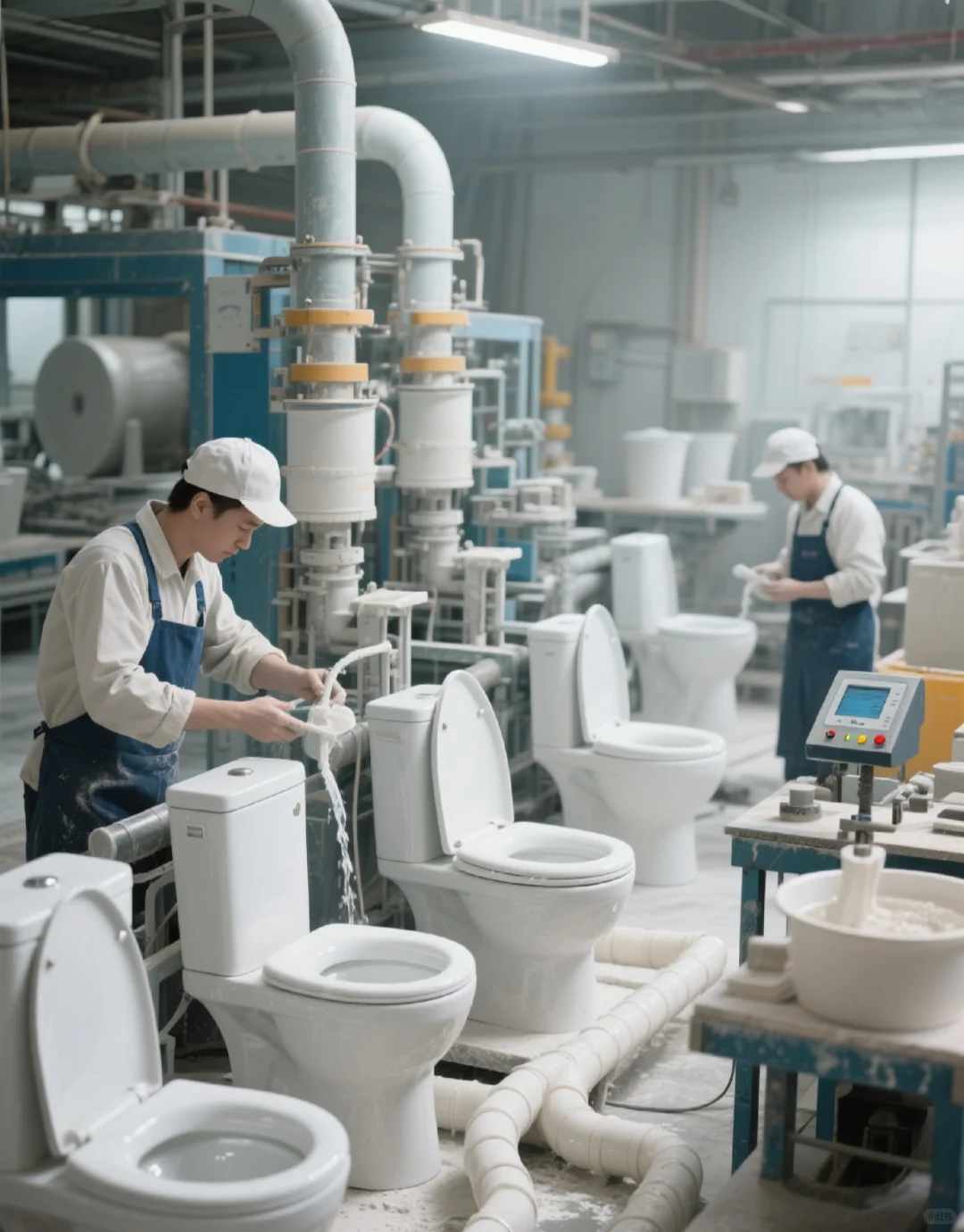 马桶界“卷王”生产线,这品控安全感拉?