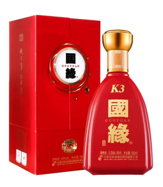 今世缘国缘k3纯粮食白酒整箱特价500ml*4瓶