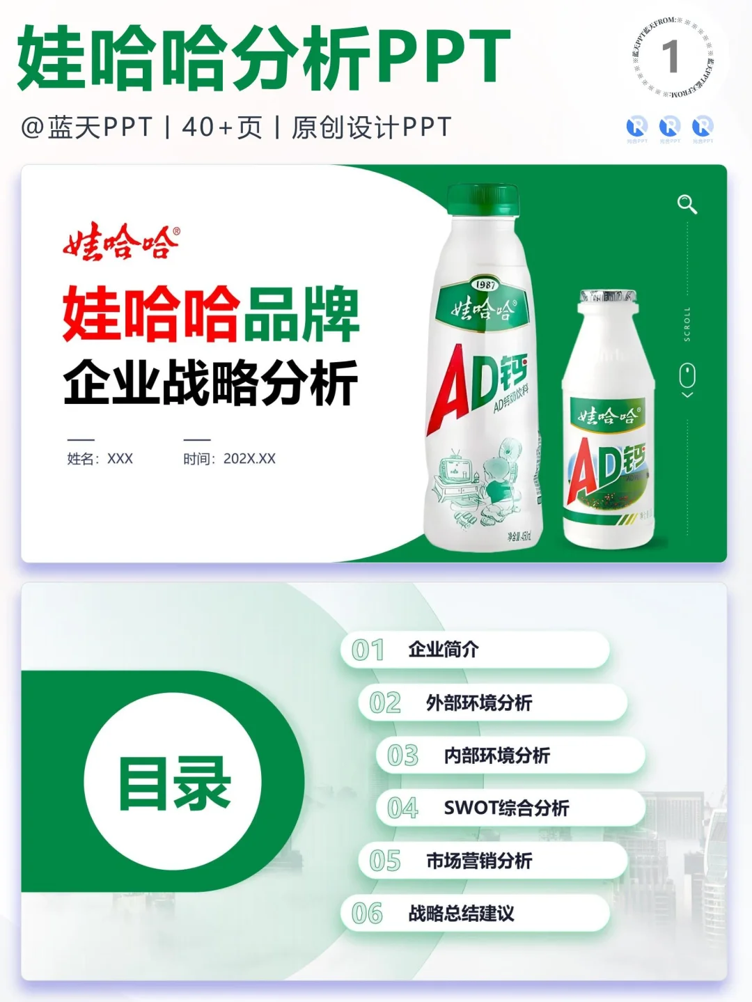 【136】娃哈哈品牌营销案例策略分析PPT