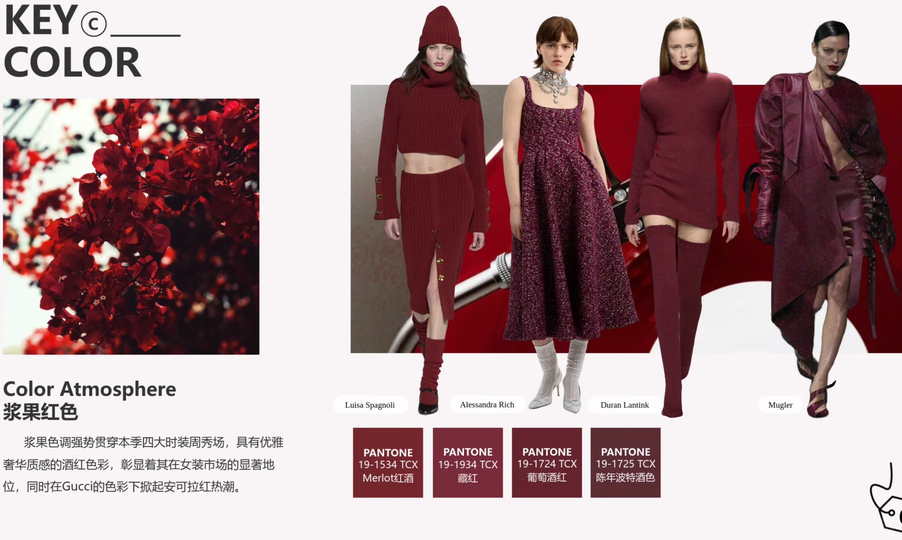 24/25秋冬时装周色彩趋势