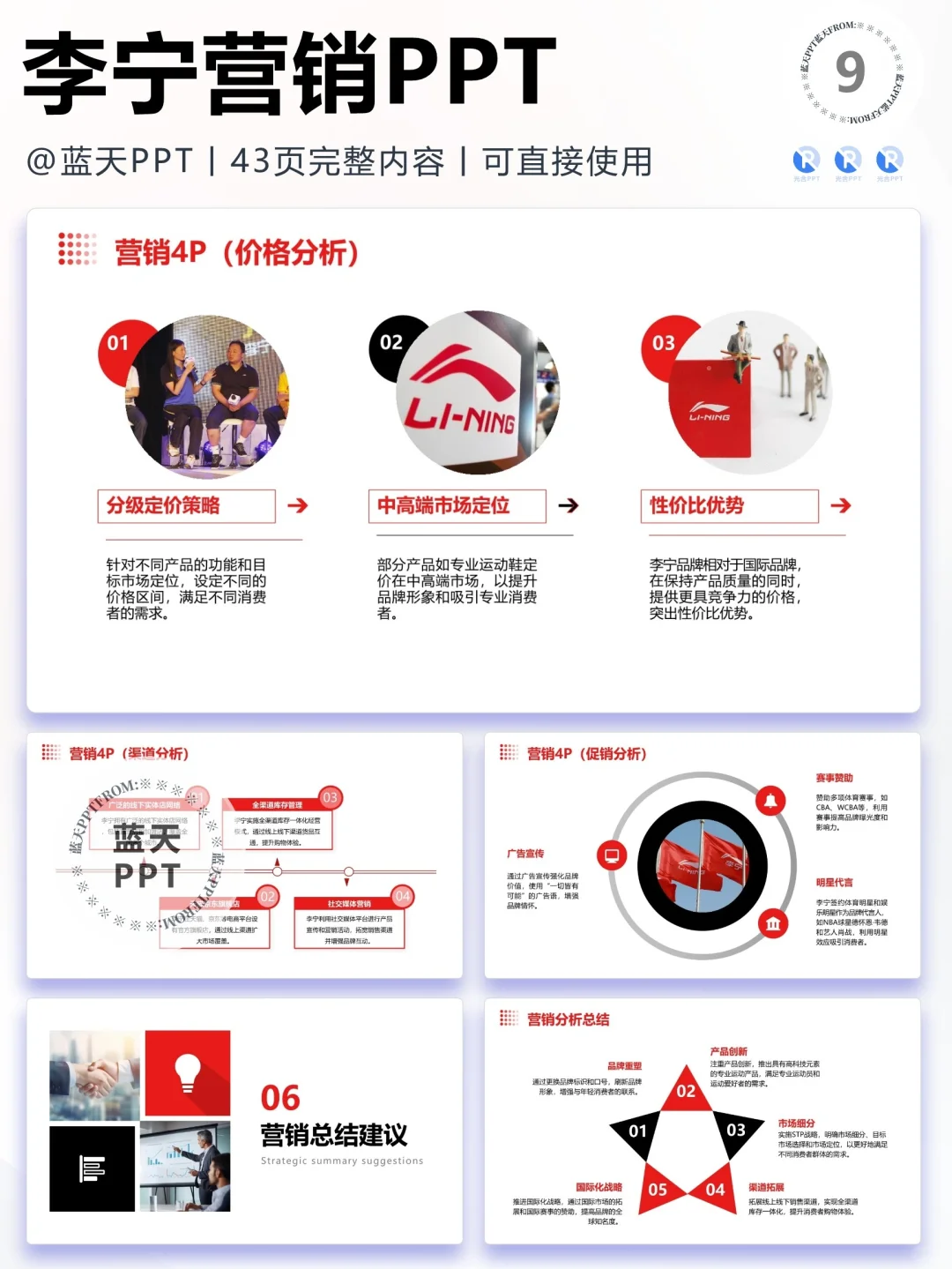 【203】李宁-品牌简介市场营销策略PPT