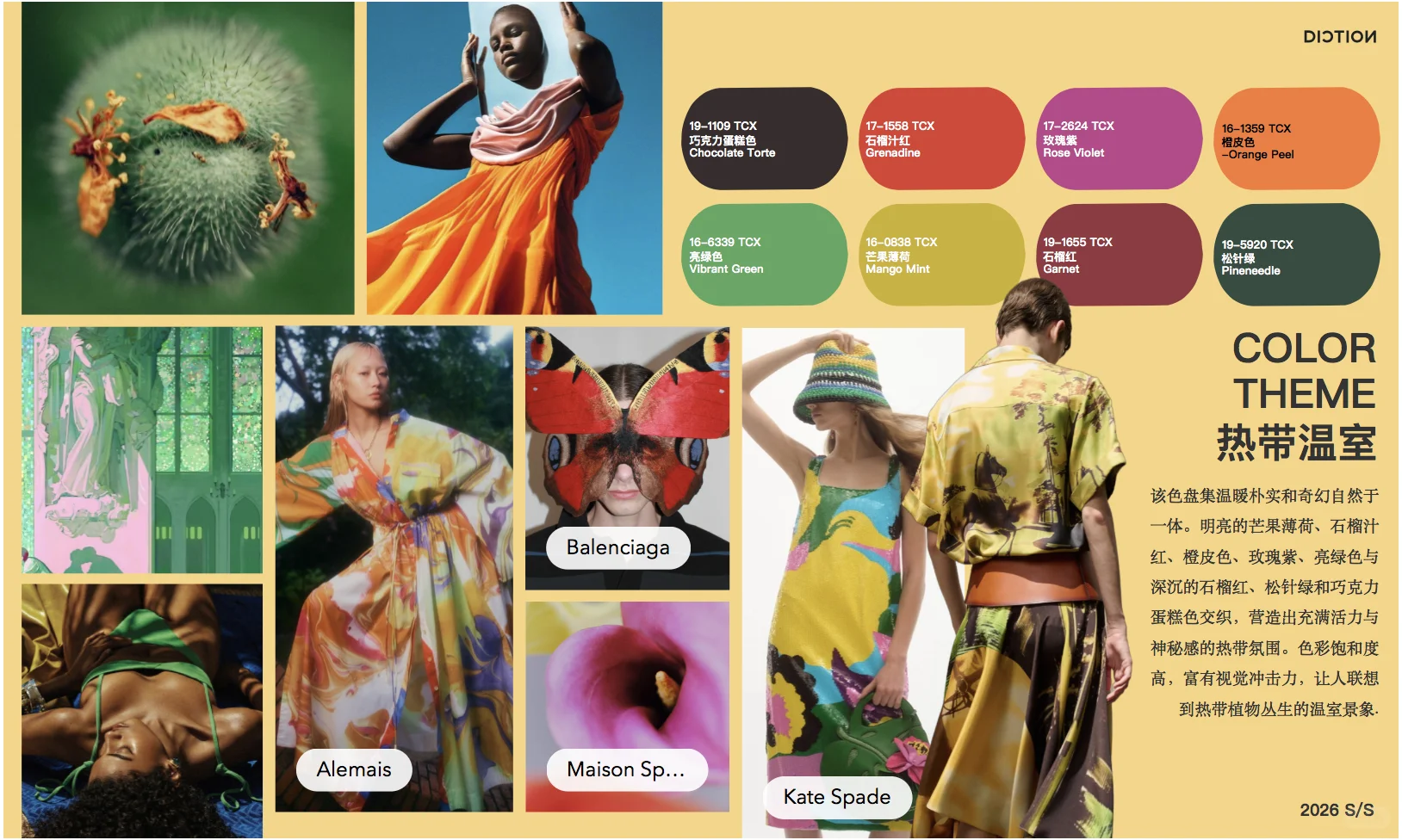 色彩趋势:2026春夏女装色彩