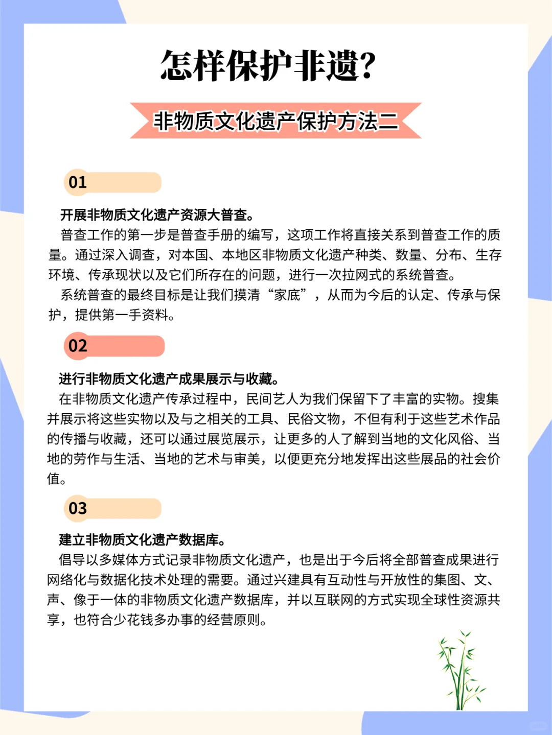 非遗保护与传承14/非物质文化遗产保护方法