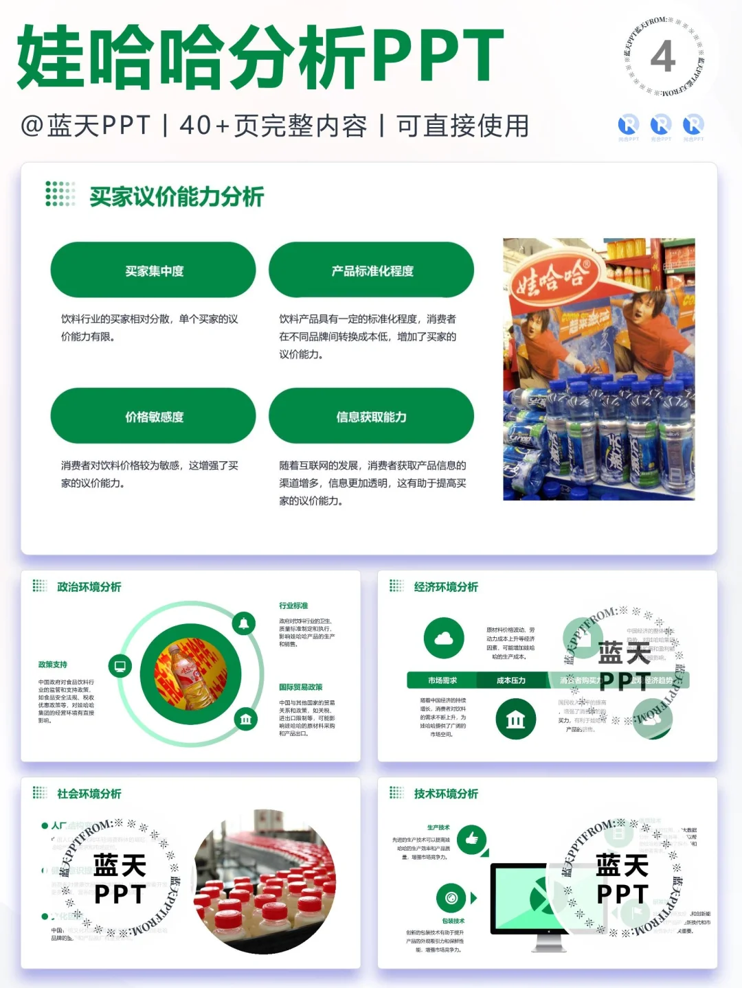 【136】娃哈哈品牌营销案例策略分析PPT