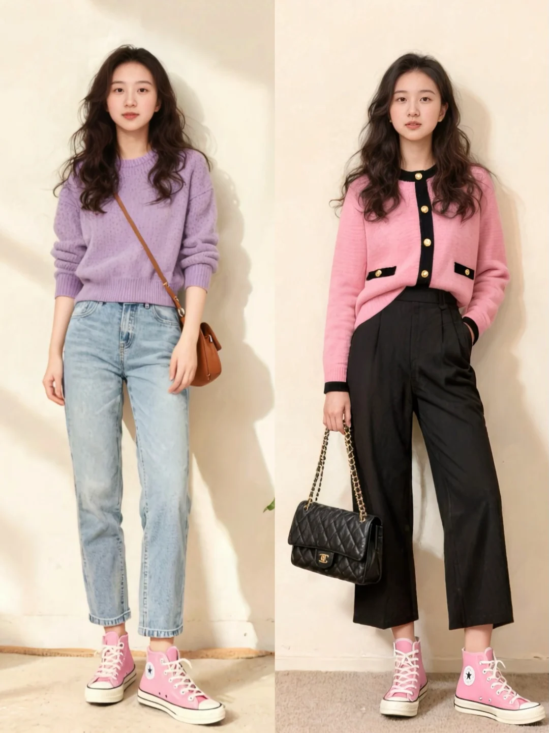 18套针织穿搭合集｜把温柔与色彩穿在身上