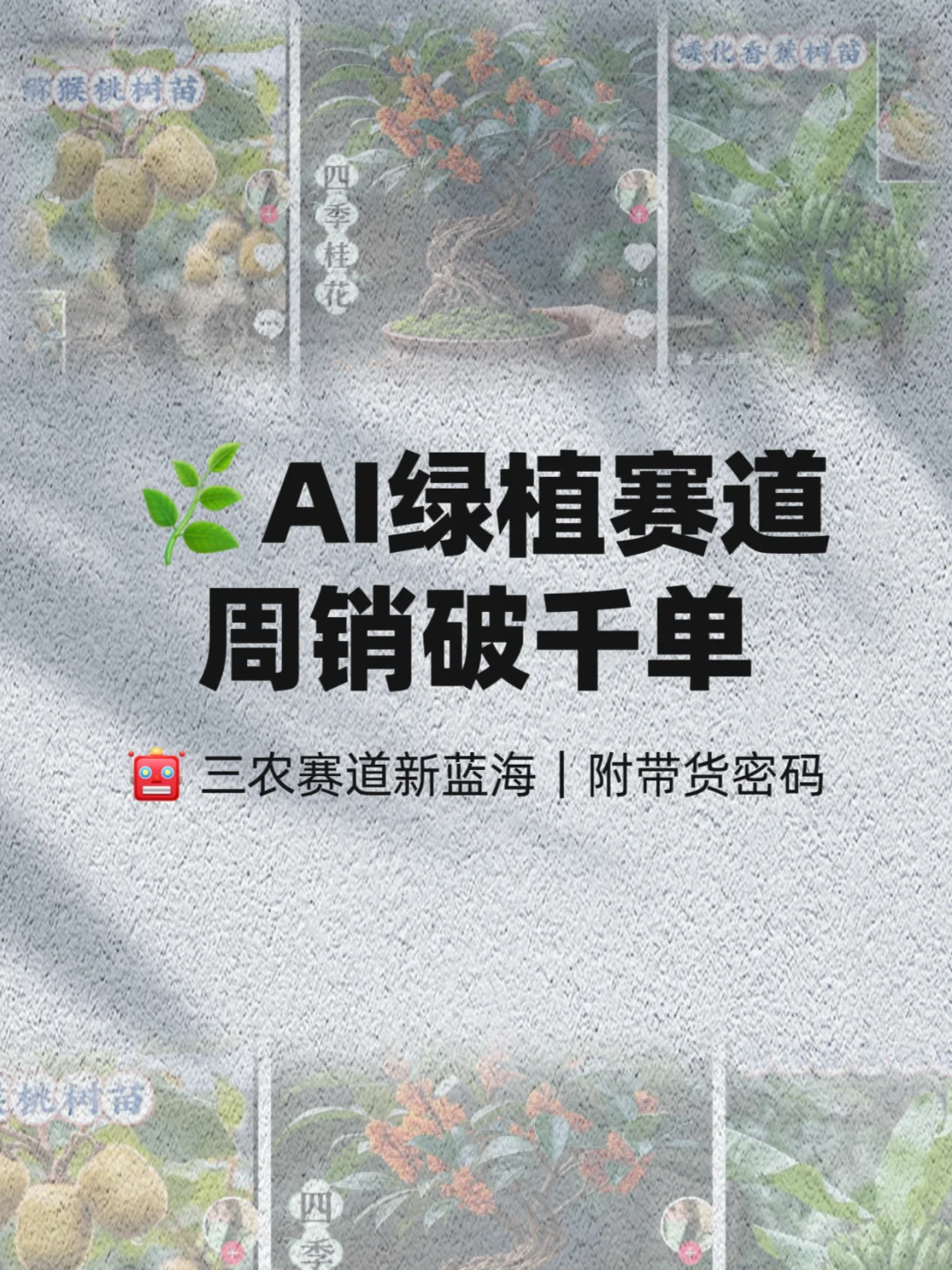 ?「AI绿植爆款赛道」周销破千单? 三