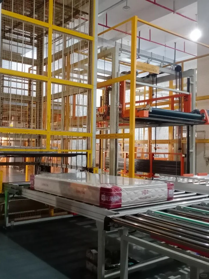 床垫自动化包装码垛生产车间